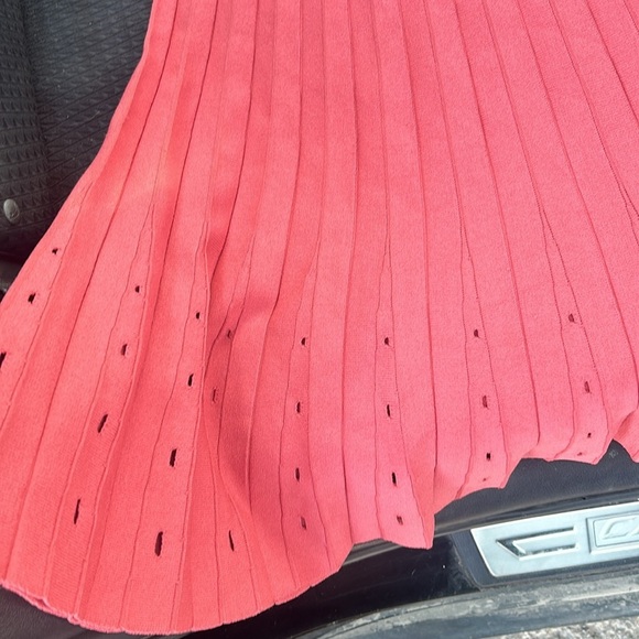 Robe pull femme Sandro PARIS rose mini coupe et évasée taille S size 36 - Picture 5 of 6